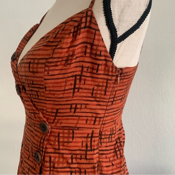 Terracotta Skort Playsuit - Picture 3 of 3